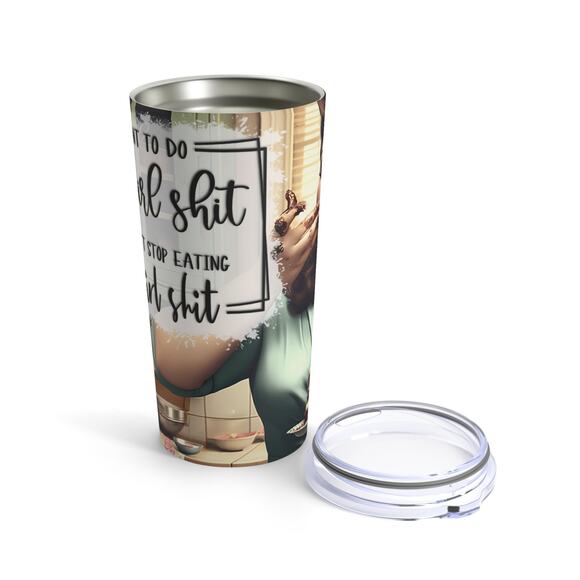 Funny Cake-Lover's Tumbler, Sassy Sarcastic Tumbler, Vintage-Inspired Humor - Picture 7 of 7